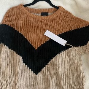 Vici collection Chevron knit sweater